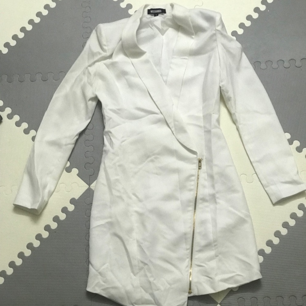 While blazer dress